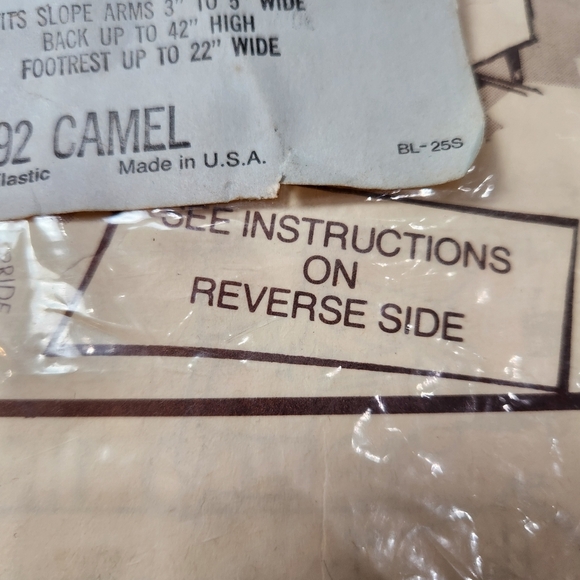 VINTAGE NEW SEARS & ROEBUCK AND CO. RECLINER LOUNGE CHAIR COVER MADE IN USA - Picture 5 of 7